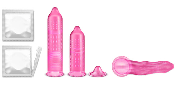 Textured condoms
